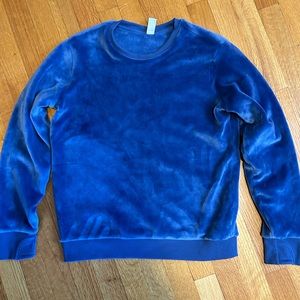 Athleta girl fluffy blue sweater